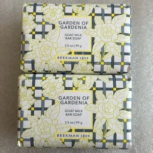 Beekman 1802 GARDEN OF GARDENIA Goat Milk Soap (LOT OF 2) / BRAND NEW